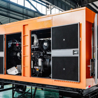 Générateurs diesel portables de secours à démarrage automatique, super silencieux, 280 kW, 320 kW, 50/60 Hz, de type mobile, disponibles immédiatement