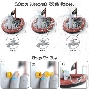 2023 nouveaux jouets gonflables pour animaux Pirate eau Jet bateau extérieur pelouse fontaine enfants pistolet jouets - Product Image 3