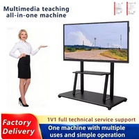 Tableau blanc interactif ultra-clair de 65 pouces avec fonction tactile et multi-interface pour l'enseignement