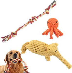 Juguete de cuerda para perros, juguetes interactivos para masticar para entrenamiento de masticadores agresivos, animales lindos de peluche, juguetes para perros - Product Image 1