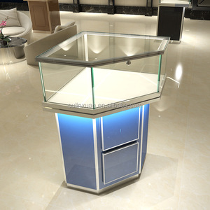 Espositori Pentagonali per Gioielleria, Vetrine Senza Cornice, Design d'Interni per Negozi di Arredamento di Alta Gamma, Esposizione <span class=keywords><strong>Vintage</strong></span> - Product Image 5
