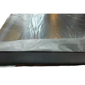 Thermal insulation and fire-proof material rubber plastic sponge board with foil aluminum stick 3M double-sided tape