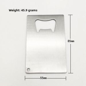 Factory Poker Ace Card Stainless Steel Bottle Opener, Credit Card Portable Beer Cap Remover Pocket Gadget for Promotion Gift - Product Image 4