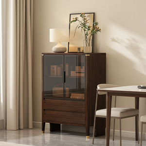 <span class=keywords><strong>Credenza</strong></span> Moderna di Lusso con Luci LED e Ante in Vetro, Vetrina per Arredamento <span class=keywords><strong>Soggiorno</strong></span> - Product Image 6