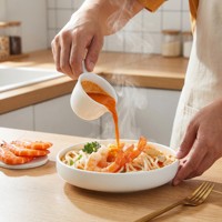 Spaghetti d'ormeau surgelés de qualité supérieure en gros, sauce tomate fromagère, poivron et maïs, repas prêt à cuisiner facilement pour restaurant