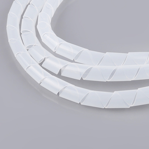 Manchons d'emballage en spirale de haute qualité et respectueux de l'environnement, 6mm, 8mm, 10m, 12mm, bandes d'emballage en spirale <span class=keywords><strong>électrique</strong></span> noir et blanc - Product Image 6