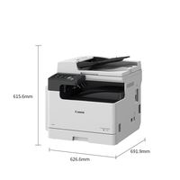 Écran tactile 7 pouces pour photocopieur multifonction A3 en métal, 25 ppm (impression/copie/scan), compatible avec la sécurité réseau cloud et Wi-Fi 6