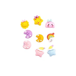 Mini Stella Nuvola <span class=keywords><strong>Sole</strong></span> <span class=keywords><strong>Luna</strong></span> Fai da Te Accessori Gioielli per Capelli Unisex per Bambini Elastici Fermagli per Capelli Perline in Acrilico Plastica Lucite per Custodie Telefono - Product Image 5