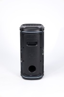 Speaker Karaoke TWS 8-Inch V 80W RMS dengan Input Gitar, 14.8V 4500mAh, LED RGB Warna-warni, Kain, untuk Home Theatre & Pesta