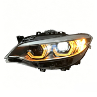 Feux avant tricolores SJC pour BMW Série 2 F22 F23 2014-2020, jaune/blanc/ambre, LED, pièces de voiture, plug and play, éclairage avant