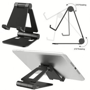 Support de téléphone portable en alliage d'aluminium personnalisé avec logo, pliable doublement, compatible avec les coques épaisses, idéal pour tablette et bureau – Nouveauté ! - Product Image 4
