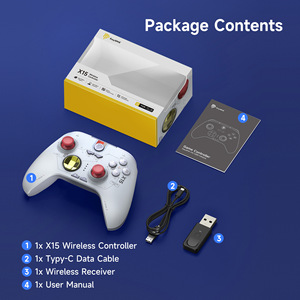 X15 1000mAh chơi game điều khiển tốt nhất 2.4GHz không dây/BT/có dây PC Gamepad với RGB ánh sáng & hội trường cần điều khiển - Product Image 3