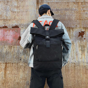 Custom Top Roll Rolltop Backpack Laptop <b>Rucksack</b> Casual Sports <b>School</b> Backpack Polyester Oem Waterproof Backpack - Product Image 3