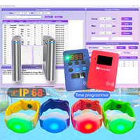 Pulsera con Temporizador Magnético y LED, con Chip para Gestión de Tiempo, Recordatorio de Tiempo RFID, para Parques de Trampolín