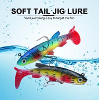 Leurre souple en caoutchouc/silicone pour la pêche au black-bass et au brochet, 13,5 g, leurre coulant avec hameçon - Tackle de pêche en lac