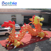 Lanterne de festival traditionnel chinois de dragon gonflable géant de nouvelle conception pour des décorations de partie