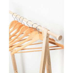 Legno massiccio mulino a vento appendiabiti con Logo personalizzabile a singolo livello Set di 7 pezzi per negozio di abbigliamento uso metallo ferro tessuto plastico - Product Image 1