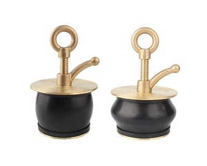 MARINE Brass Scupper Plugs Deck Drain Plug With Hole Neoprene Seal Rubber Tube 85-110mm Ship <b>Yacht</b> Boat Hardware Brass Drain Plu - Product Image 2