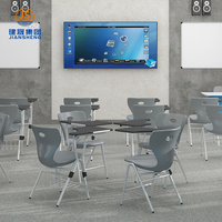 Chaise d'étude avec tablette d'écriture pour salle de classe, chaise d'étudiant avec tablette d'écriture, chaise d'école avec tablette d'écriture