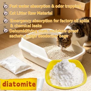 Poudre <span class=keywords><strong>de</strong></span> Diatomite pour l'absorption des déversements et le nettoyage des huiles, <span class=keywords><strong>Terre</strong></span> <span class=keywords><strong>de</strong></span> <span class=keywords><strong>Diatomée</strong></span> pour litière pour <span class=keywords><strong>chat</strong></span>, Désodorisant pour réfrigérateur, Haute Porosité - Product Image 1