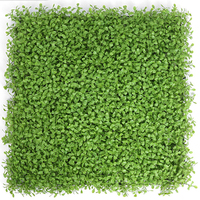 Panel de arbustos artificiales colgantes de 50x50cm, azulejo de pared de hierba verde para decoración del hogar, fácil de colgar, pared de plantas