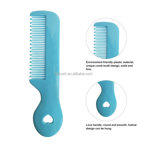 다채로운 색상의 작고 귀여운 머리 빗 가는 빗살이 있는 유아용 빗 세트 (여아, 남아, 어린이용) - Product Image 4