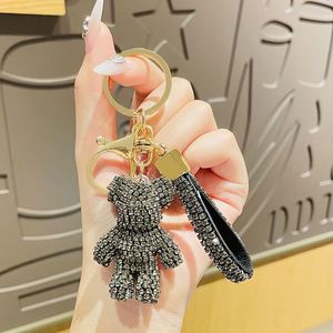 Porte-clés Ours Créatif de Luxe Fait Main avec Strass, Style Punk, pour Femme, Sac, Voiture, Pendentif, Cadeau - Product Image 4