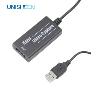 UNISHEENズームSkype会議ストリーミングOBSvMix Wirecast Xsplit 4K USBHDMIビデオキャプチャカードボックスグラバー