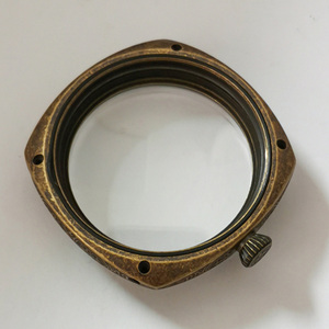 Boîtier de montre gravé en bronze galvanisé d'acier inoxydable de 45MM pour le mouvement ETA6497 6498 3600 - Product Image 4