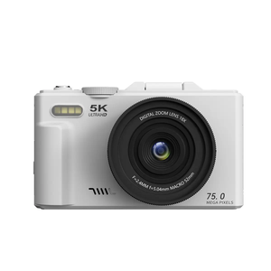 Máy ảnh kỹ thuật số nhỏ gọn 5K, zoom kỹ thuật số 18X, 75MP, 180 độ °   Máy quay video Vlog cổ điển WIFI màn hình lật YouTube - Product Image 3