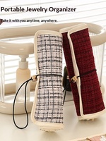 Sac de rangement pour bijoux en gros, grande capacité, portable, étui de voyage pour boucles d'oreilles, bagues, pendentifs, colliers