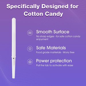 Palitos de Luz LED de Plástico para Algodón de Azúcar, Palitos Luminosos de Colores para Conos de Malvavisco, Recuerdos para Fiestas, Suministros Navideños - Product Image 2