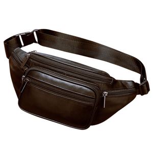 <span class=keywords><strong>Riñonera</strong></span> de <span class=keywords><strong>Cuero</strong></span> PU Crazy Horse de Alta Calidad 2022 para <span class=keywords><strong>Hombre</strong></span>, 16x12x6cm, Color Personalizado, Cierre de Cremallera Antirrobo, Certificación REACH - Product Image 1