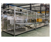 Système d'abattage de volailles modulaire permettant de gagner du temps, ligne d'abattage de poulet, de canard et d'oie, abattoir mobile en conteneur