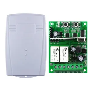 DC12~48V 2 Channels Universal Lighting Industrial Electric Doors Control Wireless Remote Controller Switch