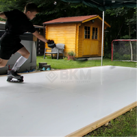Piste de glace synthétique UHMWPE à surface lisse de 20 mm pour usage extérieur, planche de patinoire