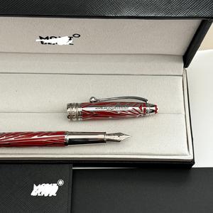 Classique Origin Luxury Pen Dos tonos Oro Rojo Pluma estilográfica en relieve Caja de regalo - Product Image 4