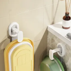 1/2 Piezas Soporte Adhesivo Sin Perforaciones para Baño y Cocina, Organizador de Lavabo Sin Rastro, Gancho de Pared Ahorrador de Espacio, Estante de Almacenamiento Adhesivo - Product Image 5