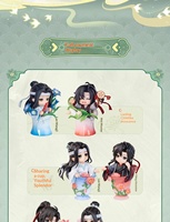 Figurine en PVC à l'échelle 1/6 de la série animée Mo Dao Zu Shi (Grand Maître de la Culture Démonique), version Q, boîte mystère officielle