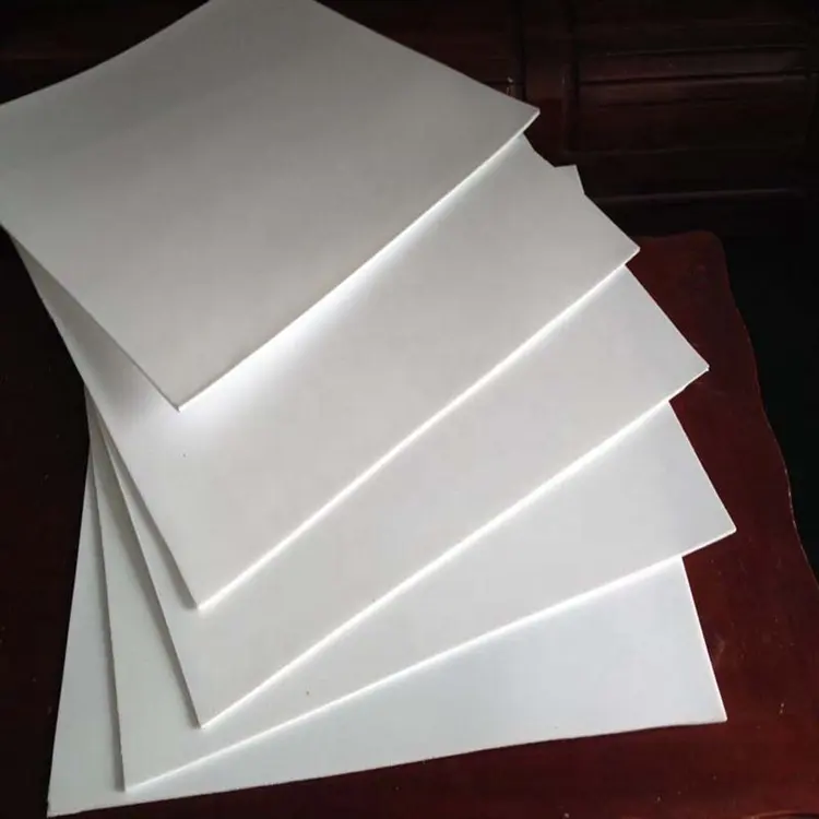 Natural White PTFE Moulded Modified Square Sheets PTFE Plastic Board Sheet