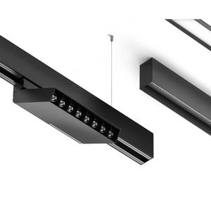 Système de <span class=keywords><strong>rail</strong></span> LED 48v blanc noir <span class=keywords><strong>pour</strong></span> <span class=keywords><strong>plafond</strong></span>, encastré, avec aimant de levage, <span class=keywords><strong>rail</strong></span> lumineux <span class=keywords><strong>pour</strong></span> éclairages magnétiques sur <span class=keywords><strong>rail</strong></span> - Product Image 1