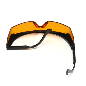 Lunettes de sécurité de laboratoire légères (30g) orange, bloquant la lumière LED bleue et violette 405nm 460nm, verres orange, pour blanchiment dentaire, OEM - Product Image 6