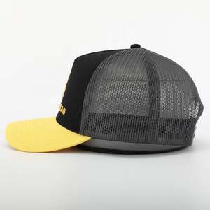 Gorra de camionero de malla de algodón para hombre, gorra de camionero OEM para deportes al aire libre, diseño personalizado de alta calidad, logotipo bordado, gorra de moda de 5 paneles al por mayor - Product Image 3