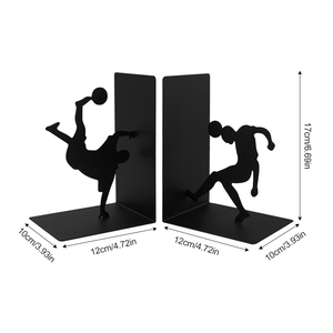 Modern Custom Asymmetrical Football Design Metal <b>Bookend</b> Home Art Decoration Custom Color Size Customized Packing for Home - Product Image 2