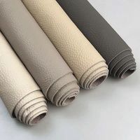 Tissu en cuir de litchi PU écologique fournisseurs chinois canapé-lit meubles d'intérieur de voiture sacs chaises caractéristique élastique en relief