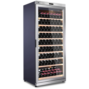 Enfriador de Vino de 357l, Refrigerador con Gabinete de Acero Inoxidable, Bodega Inteligente para Vino Tinto/Blanco, Champán, Cócteles y Licores - Product Image 1
