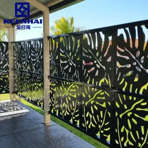 Best Selling 3D Model Black Corten Steel Screens Outdoor Decorative Laser Cut Metal Panels Easily Assembled For Farm Fence