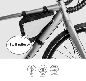 Sacoche de cadre triangulaire pour <span class=keywords><strong>vélo</strong></span>, étanche, durable et légère, pour VTT et <span class=keywords><strong>vélo</strong></span> de route, accessoires de cyclisme - Product Image 2