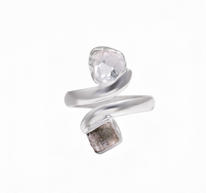 Factory Direct Sale Trendy Fashion Oval Two <b>Stone</b> VVS Moissanite Gold Plated S925 <b>Silver</b> Engagement <b>Rings</b> for Women - Product Image 1
