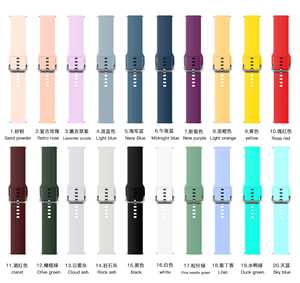 Correa de silicona para reloj inteligente Samsung, pulsera deportiva de liberación rápida de 20mm y 22mm, gran oferta - Product Image 6